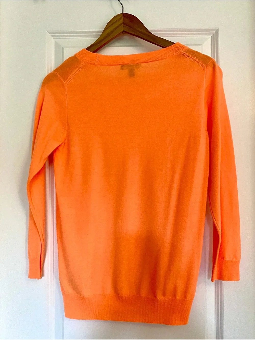 J. Crew Tippi Merino Sweater in Peach-Orange